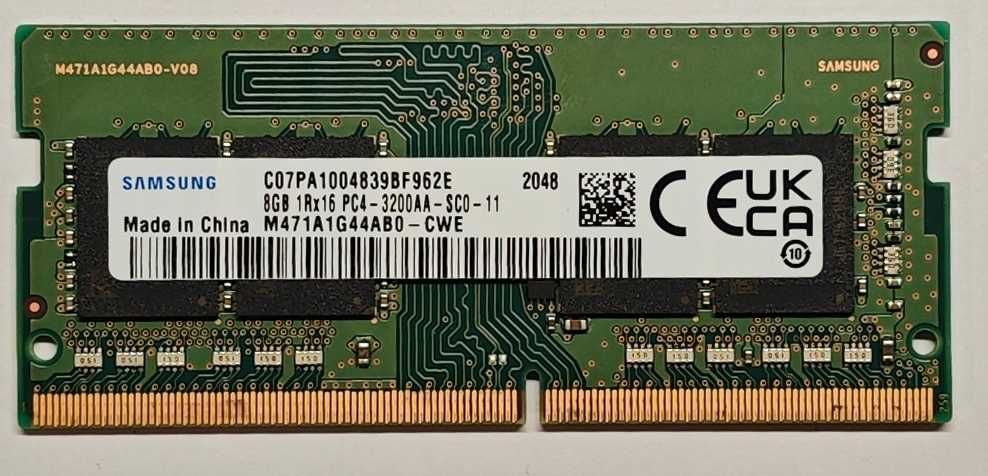 Оперативная память SO-DIMM DDR4 8GB 3200 MHz Samsung M471A2K43EB1-CWE