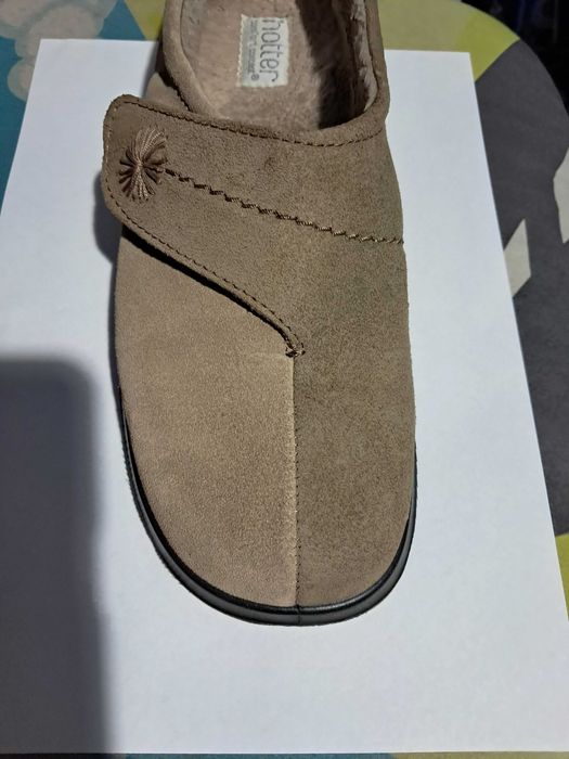 Балетки Hotter з натуральної замші утеплені хутром розмір 41 - 42