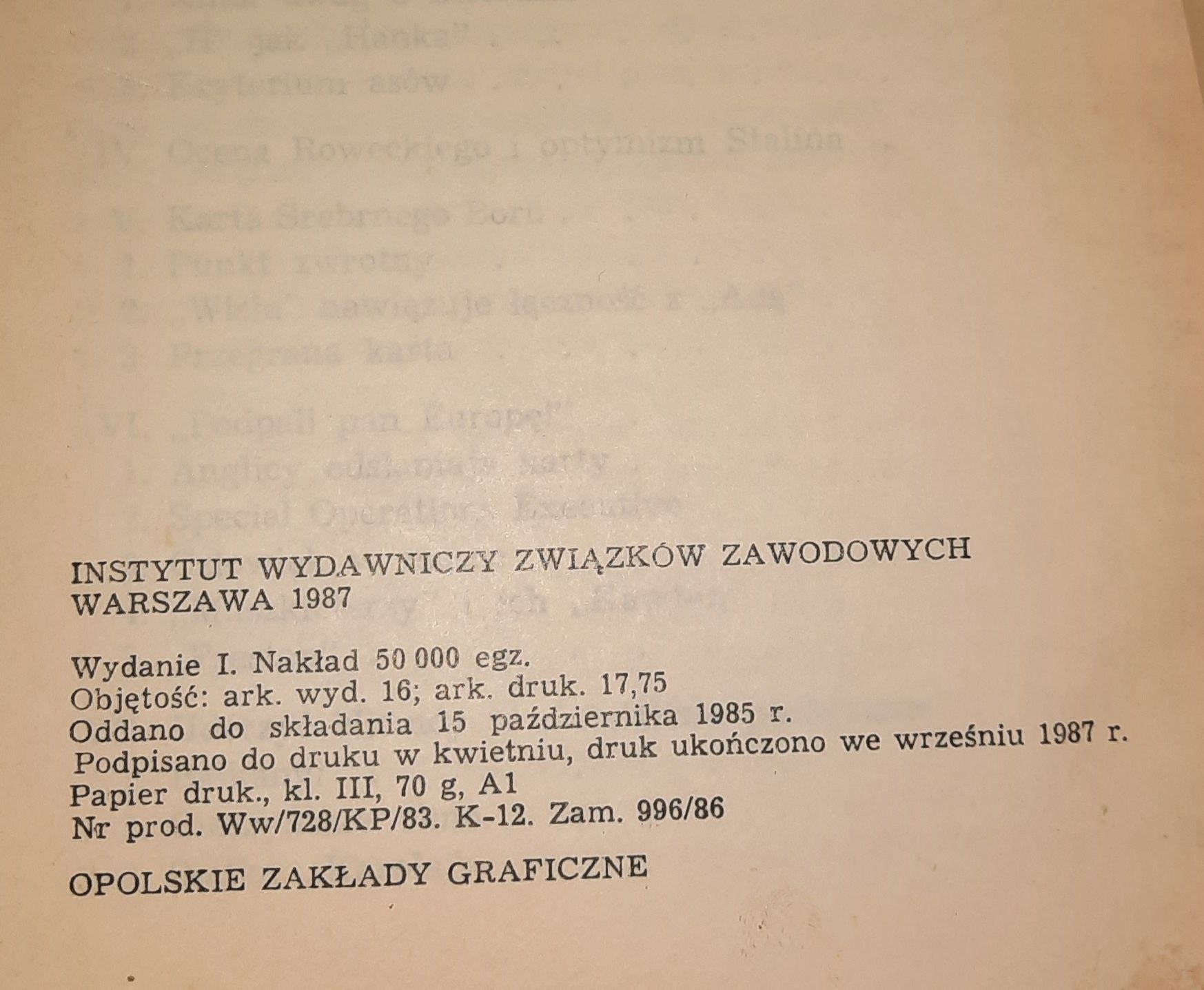 Paweł Maria Lisiewicz "Bezimienni" książka wydanie I armia krajowa