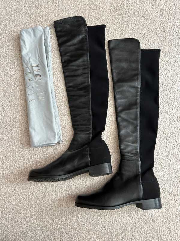 Stuart Weitzman wysokie kozaki czarne