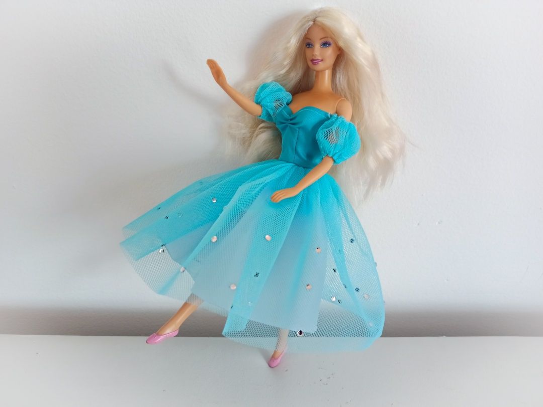 Sukienka tiulowa dla lalki Barbie, Kopciuszek, ubranko dla lalki