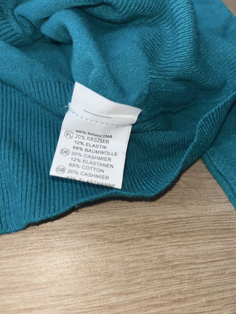 Miękki krotki swetrek z kaszmirem rozmiar xs/s nowy z metką