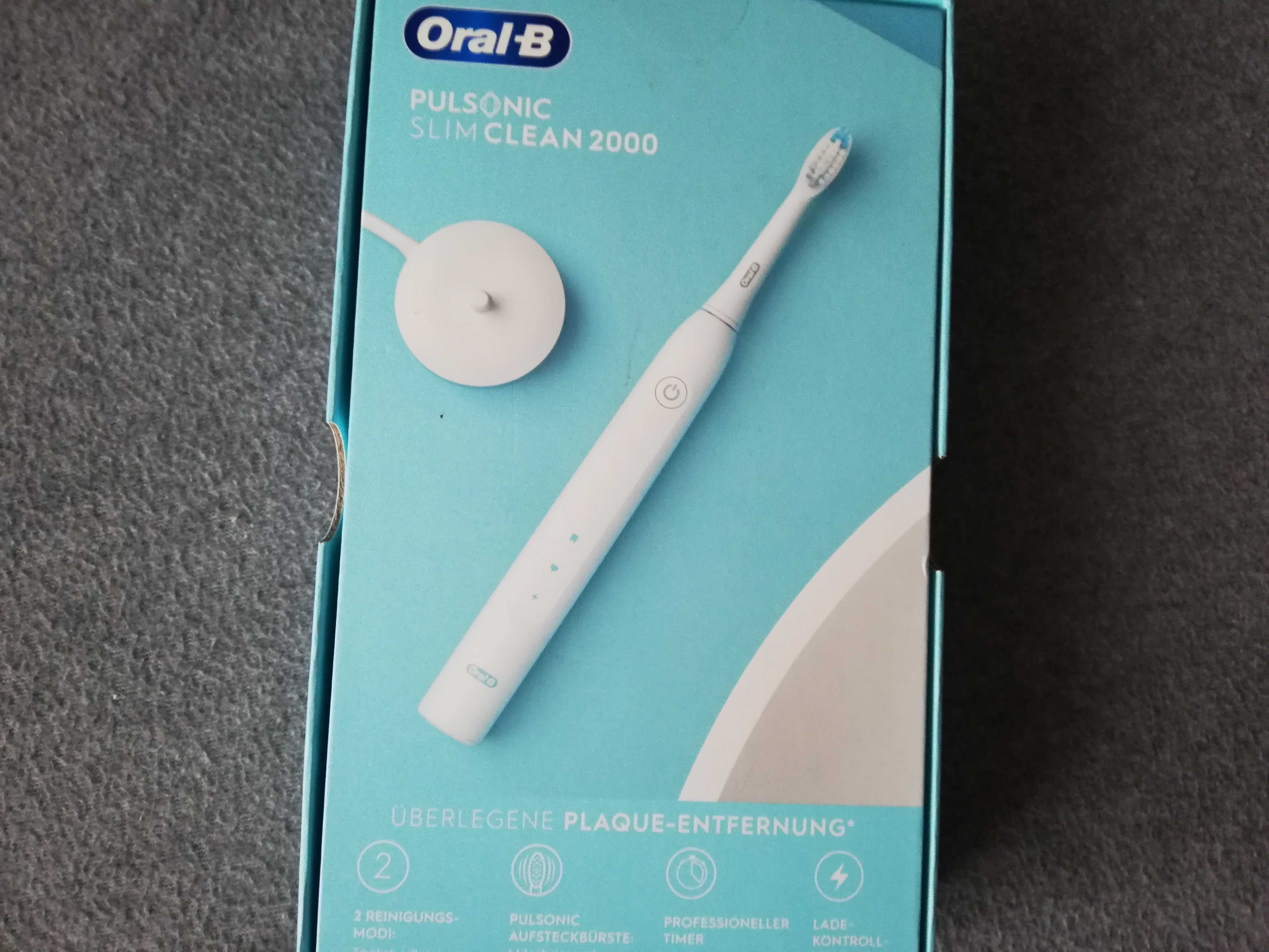 Szczoteczka Oral-B Pulsonic Slim Clean 2000 biała