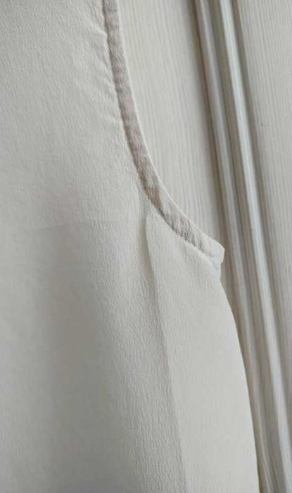 M 38 oversize COS kremowa nude jedwabna koszula 100% wysoka jakość