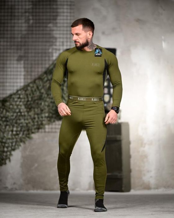 Термобілизна чоловіча Олива 5.11 Tactical Power! Термобелье Мужское!
