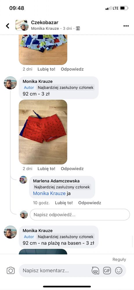 zestaw ubrań czekobazar