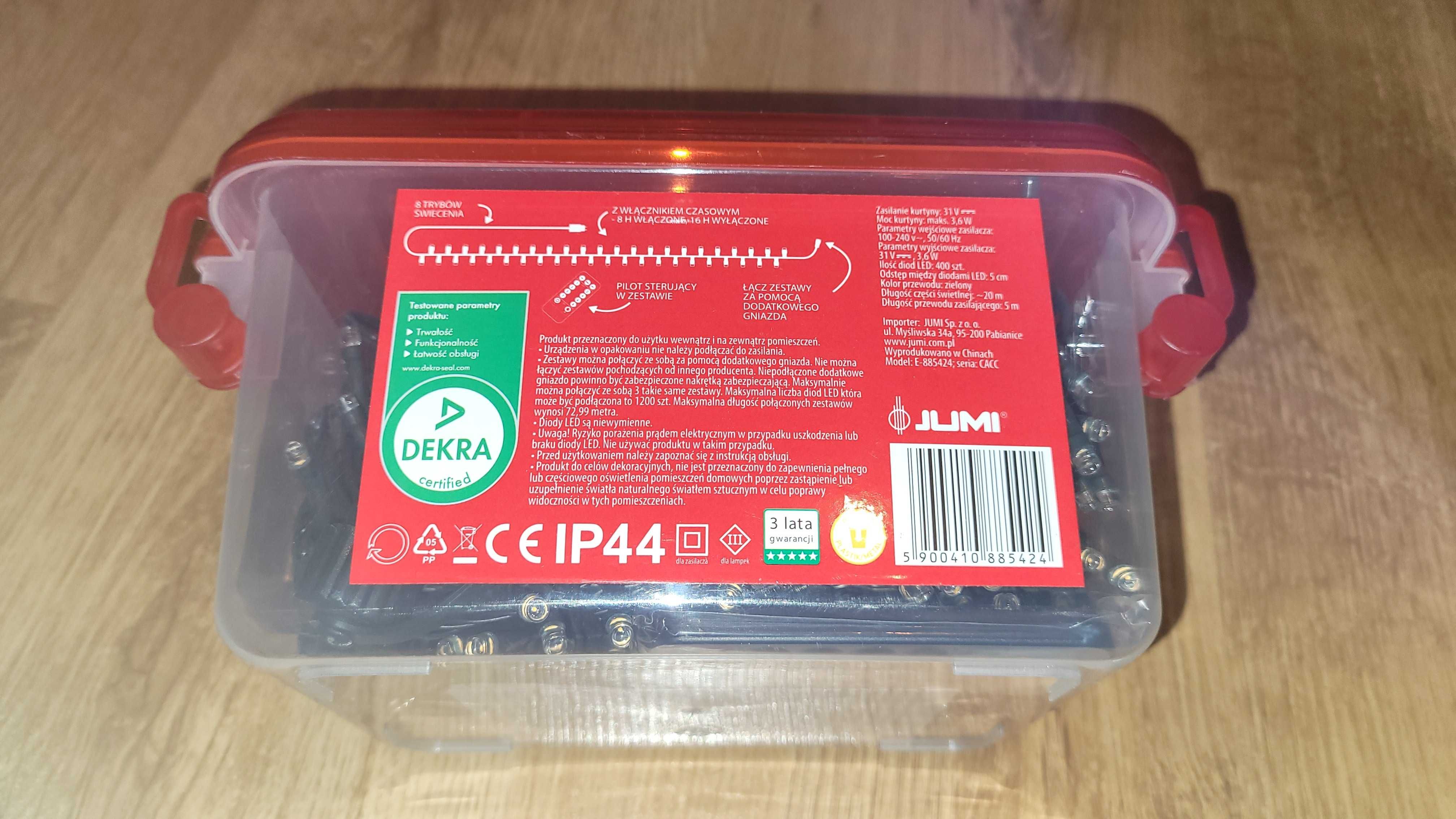 Lampki LED 400 szt. led z pilotem na zewnątrz i do wewnątrz