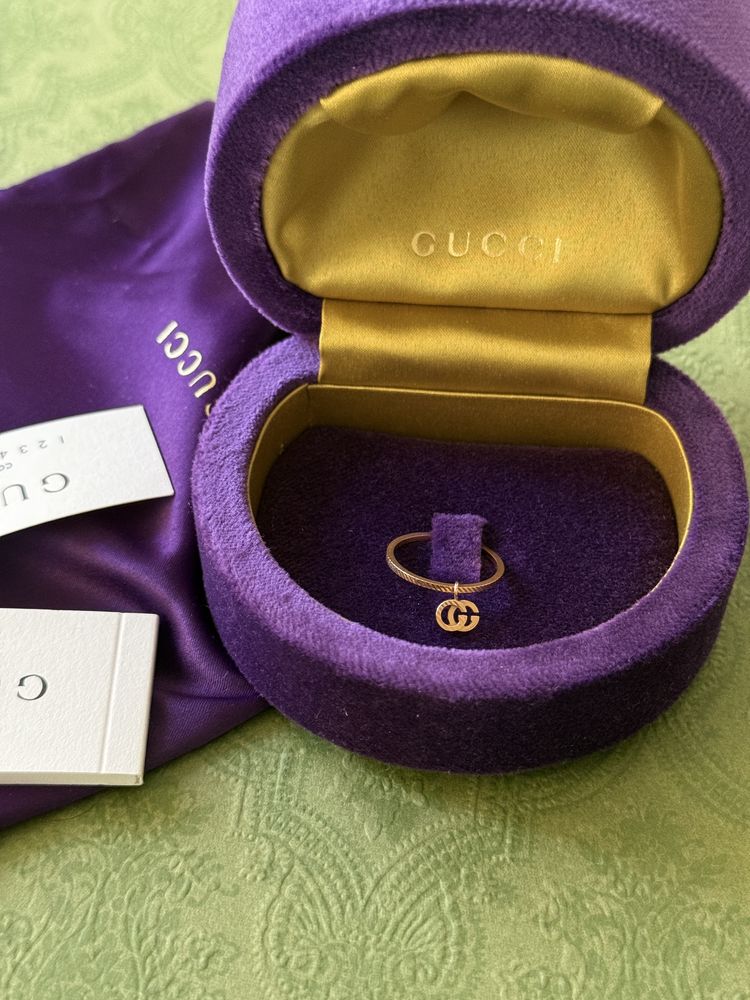 Gucci zloty pierscionek proby 750 rozmiar 14 rose gold