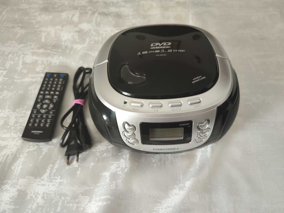 Radio DVD portatil, com USB, 100% NOVO