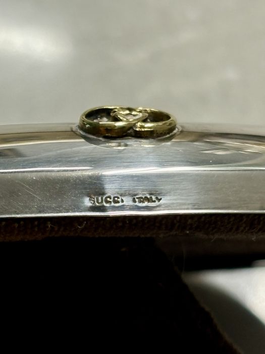 Unikatowa Srebrna Ramka na zdjęcie Gucci sygnowana Włochy lata 1950te