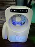 mini klimatyzator podłogowy stołowy led UV timer biały z rączką