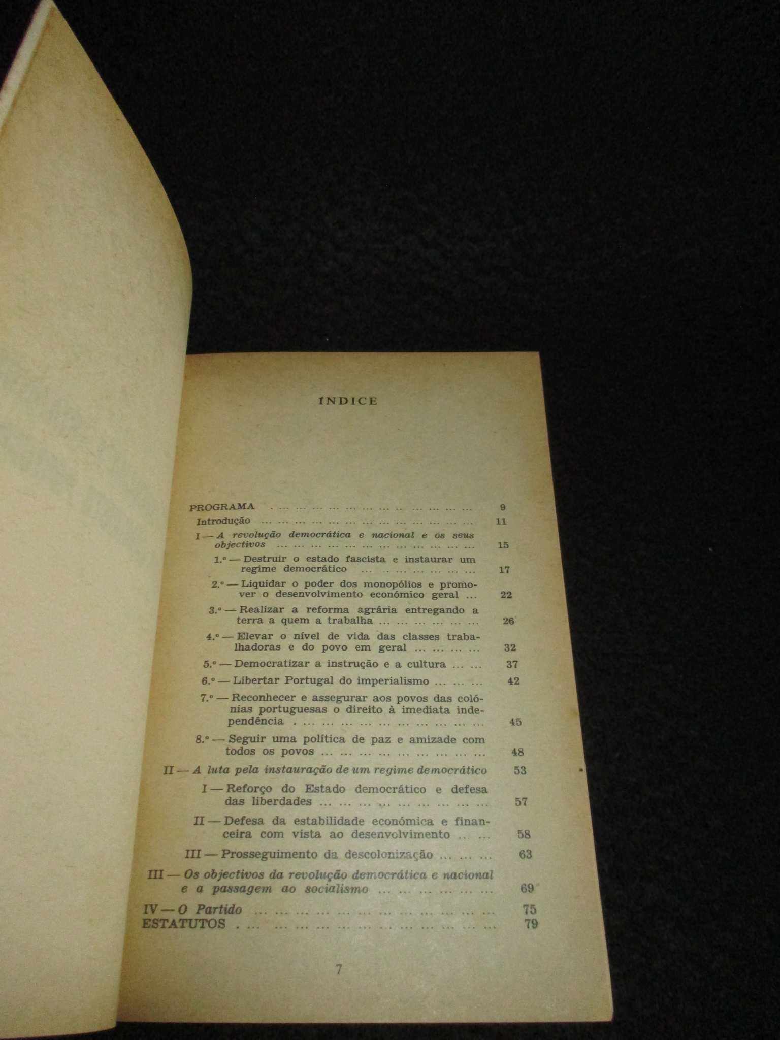 Livro Programa e Estatutos do PCP