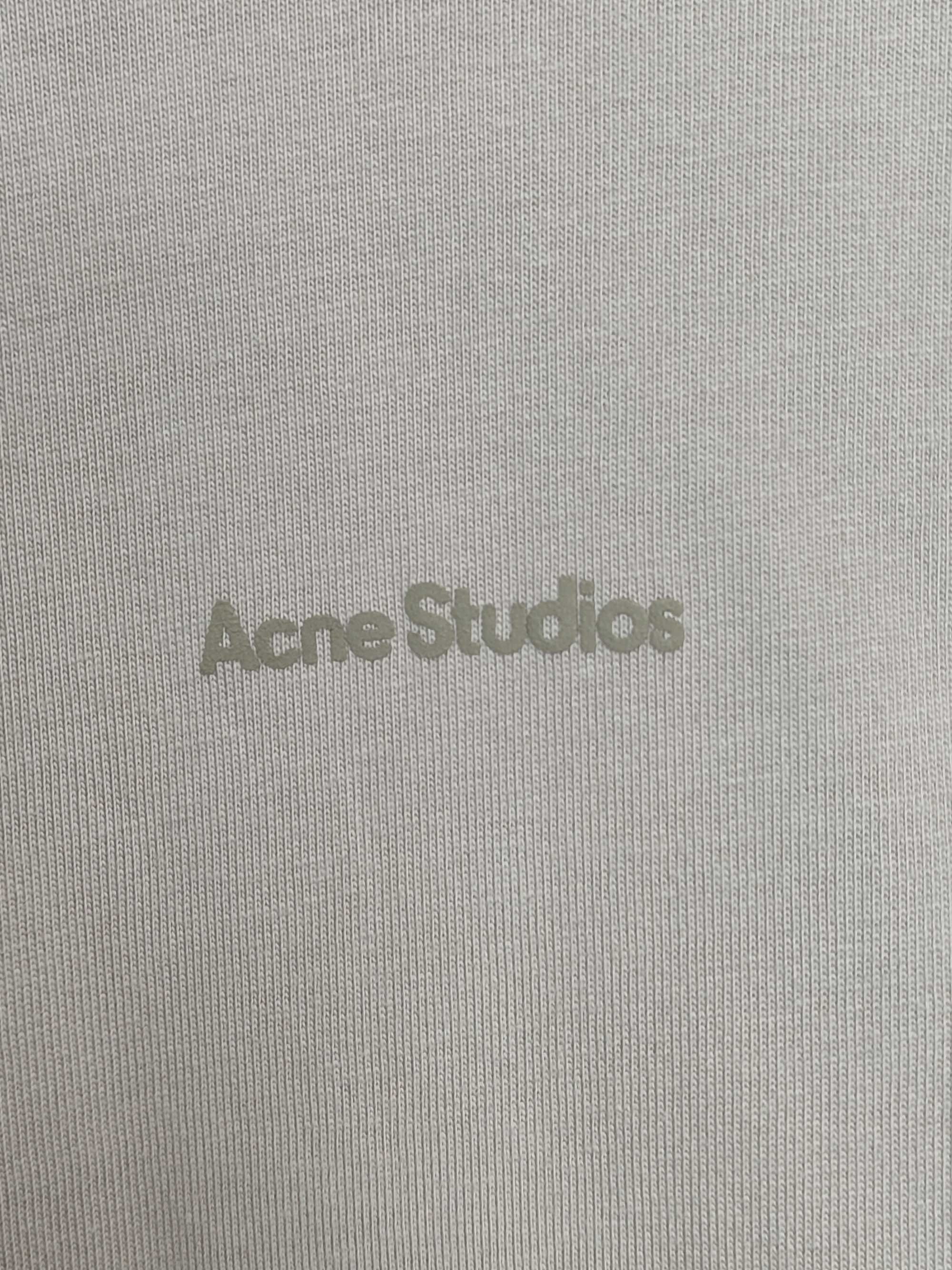 Лонгслів Acne Studios Erwin Long Sleeve Stamp Tee Oyster