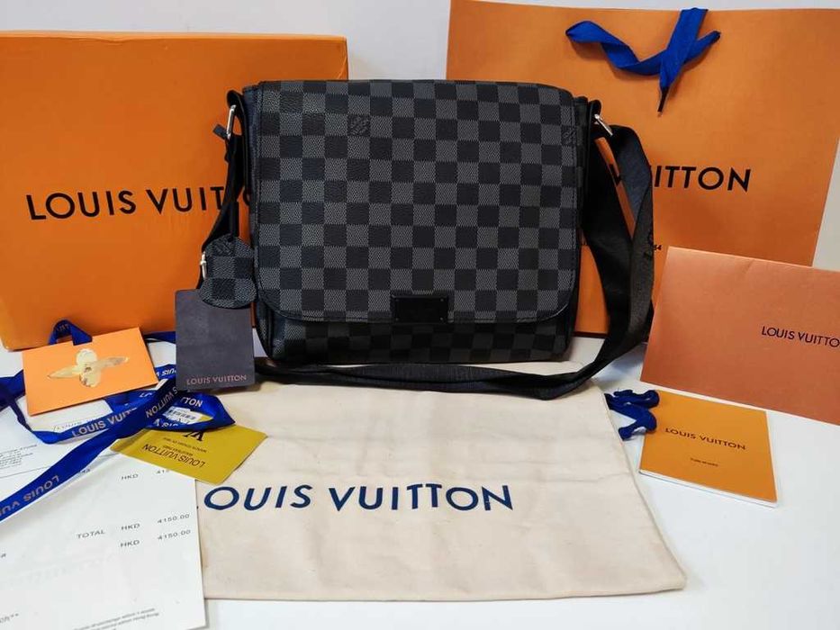 LOUIS VUITTON męska torba Listonoszka, skóra, Francja 41087-2