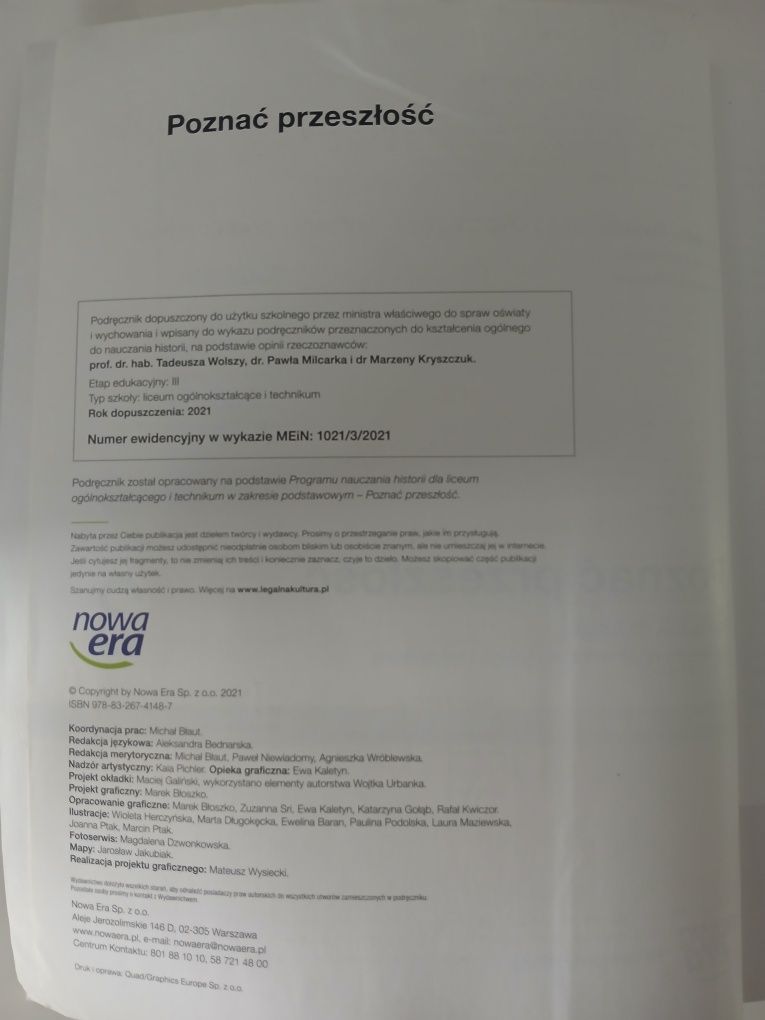 Podręcznik do historii poznać przeszłość 3