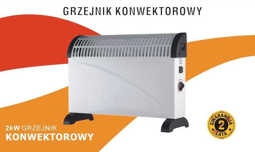 Elektryczny Grzejnik 2000W grzeje mocno