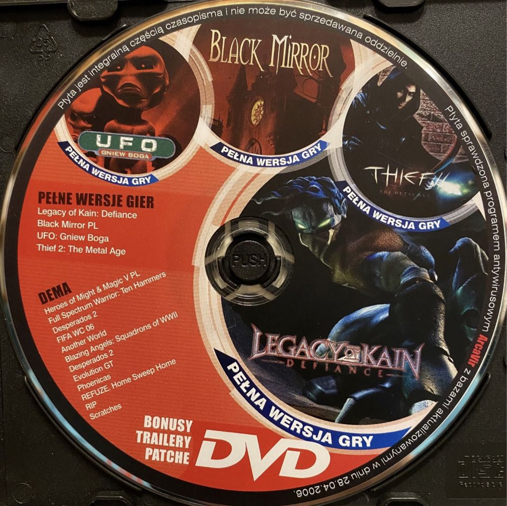 Gry PC CD-Action DVD nr 126: Legacy Of Kain, UFO