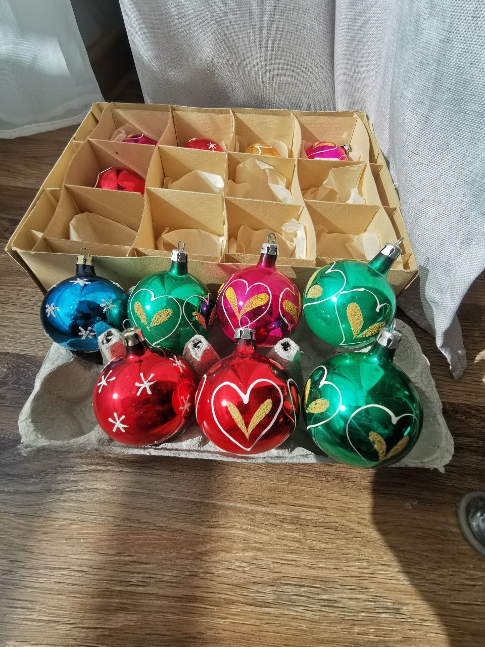 Stare bombki choinkowe z prl