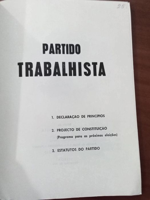 Partido Trabalhista - Declaração de Princípios