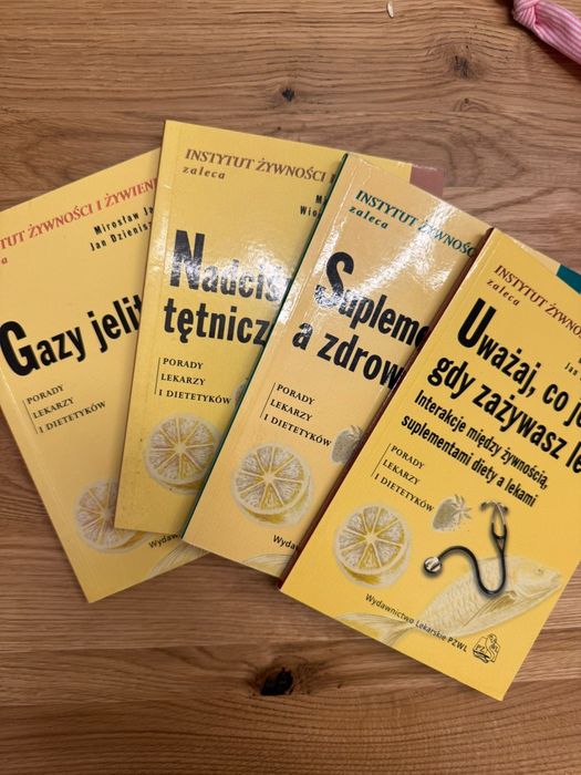 3 książki:Nadcisne, Gazy jelitowe, uważaj co jesz gdy...