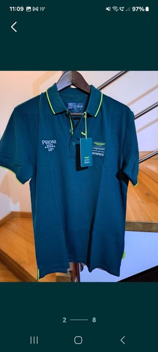 Aston Martin F 1 koszulka polo M