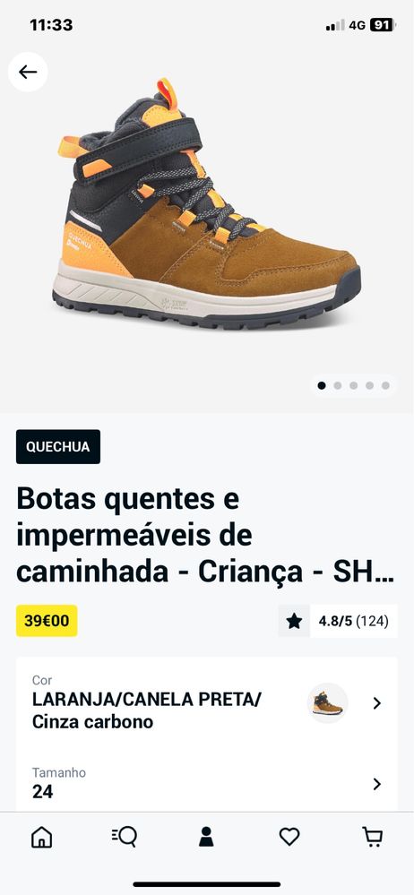 Botas Decathlon Criança 24