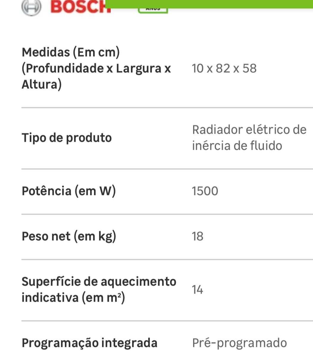Aquecedor Bosch novo