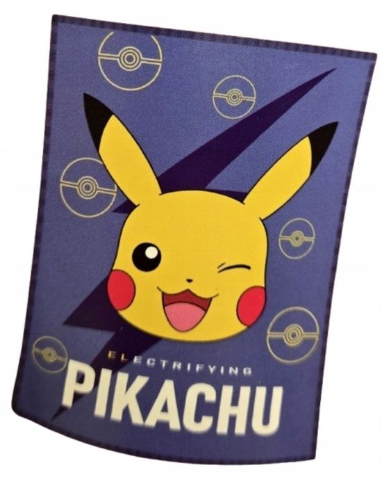 Kocyk pokemon flanelowy niebieski 130/160