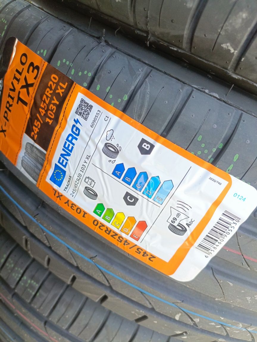 Nowe opony letnie 245/45/20 Tracmax