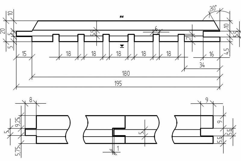 Szalówka podbitka deska elewacyjna świerk skandynawski 20x195 mm AB