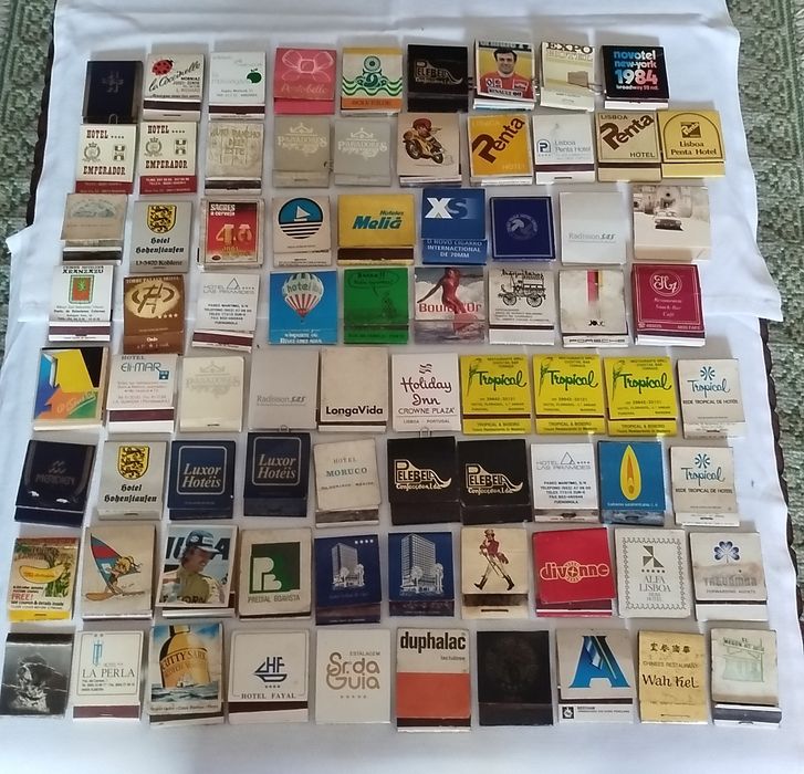 Coleção Composta Com 339 Caixas e Carteiras de Fósforos Anos 70/80/90