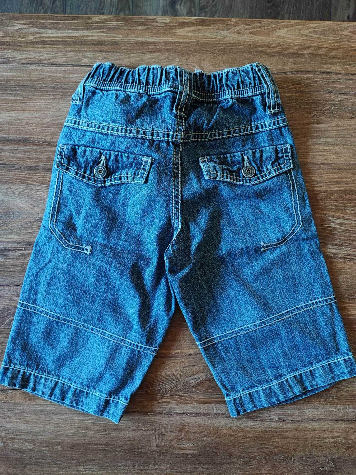 Spodenki chłopięce jeans 104 110