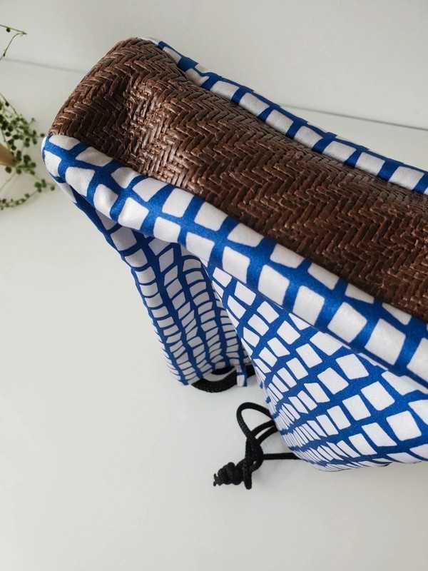 Japońska torebka do kimono ze ściąganym sznurkiem