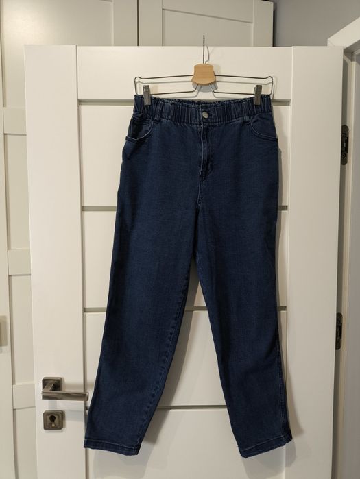 Spodnie jeansowe w stylu boyfriend wysoki stan S/M Pepco Beloved