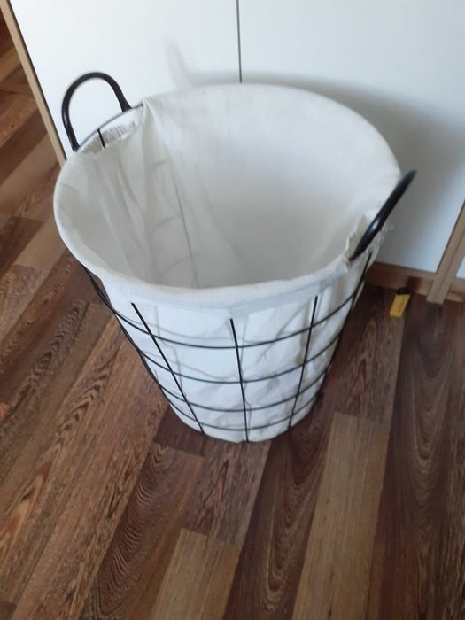 Kosz metalowy szafka łazienkowa ikea regał pojemnik na pranie bieliznę