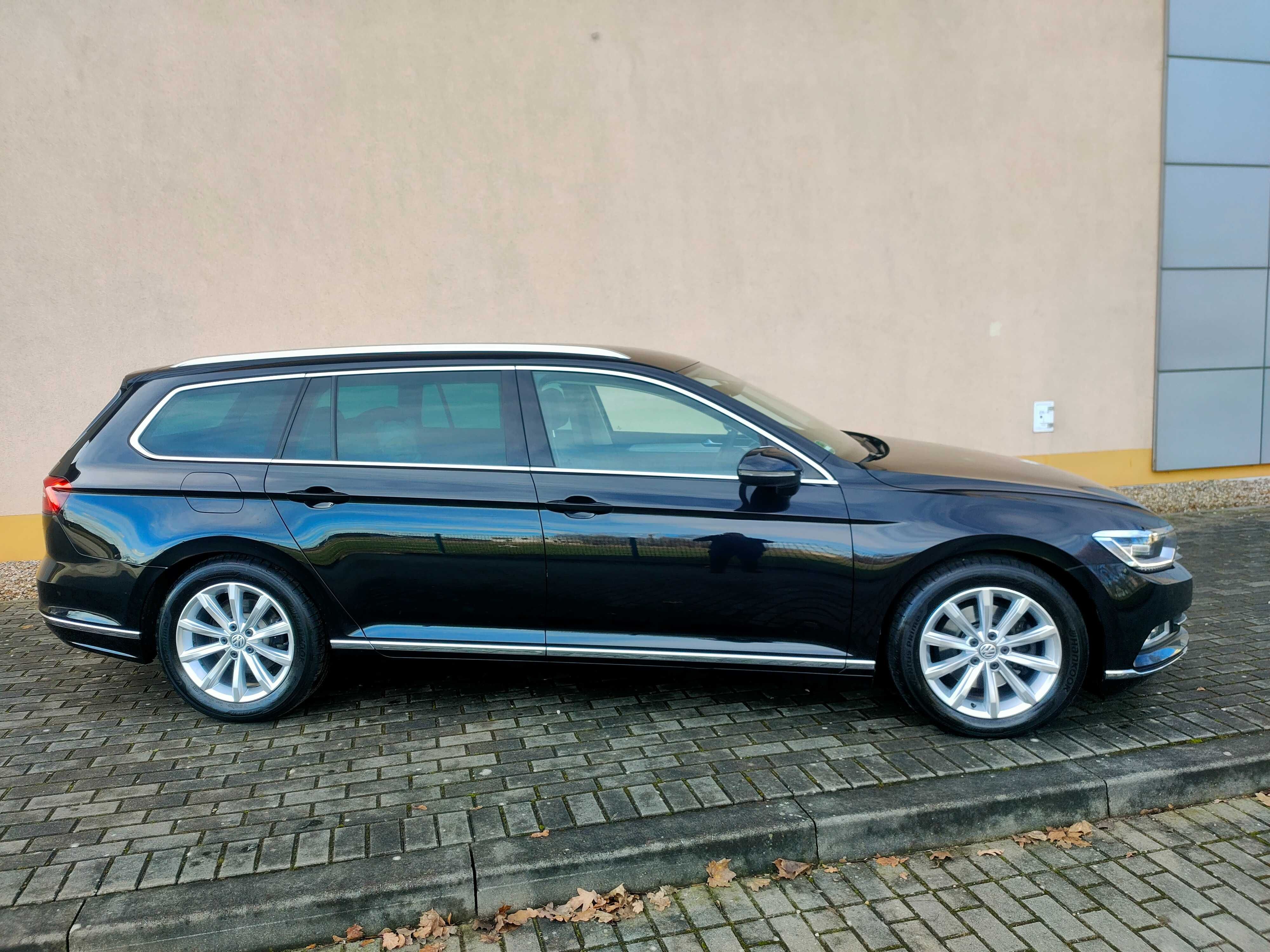 VW Passat B8 Highline 2.0tdi Automat Full Led Skóra DeepBlack Salonowy