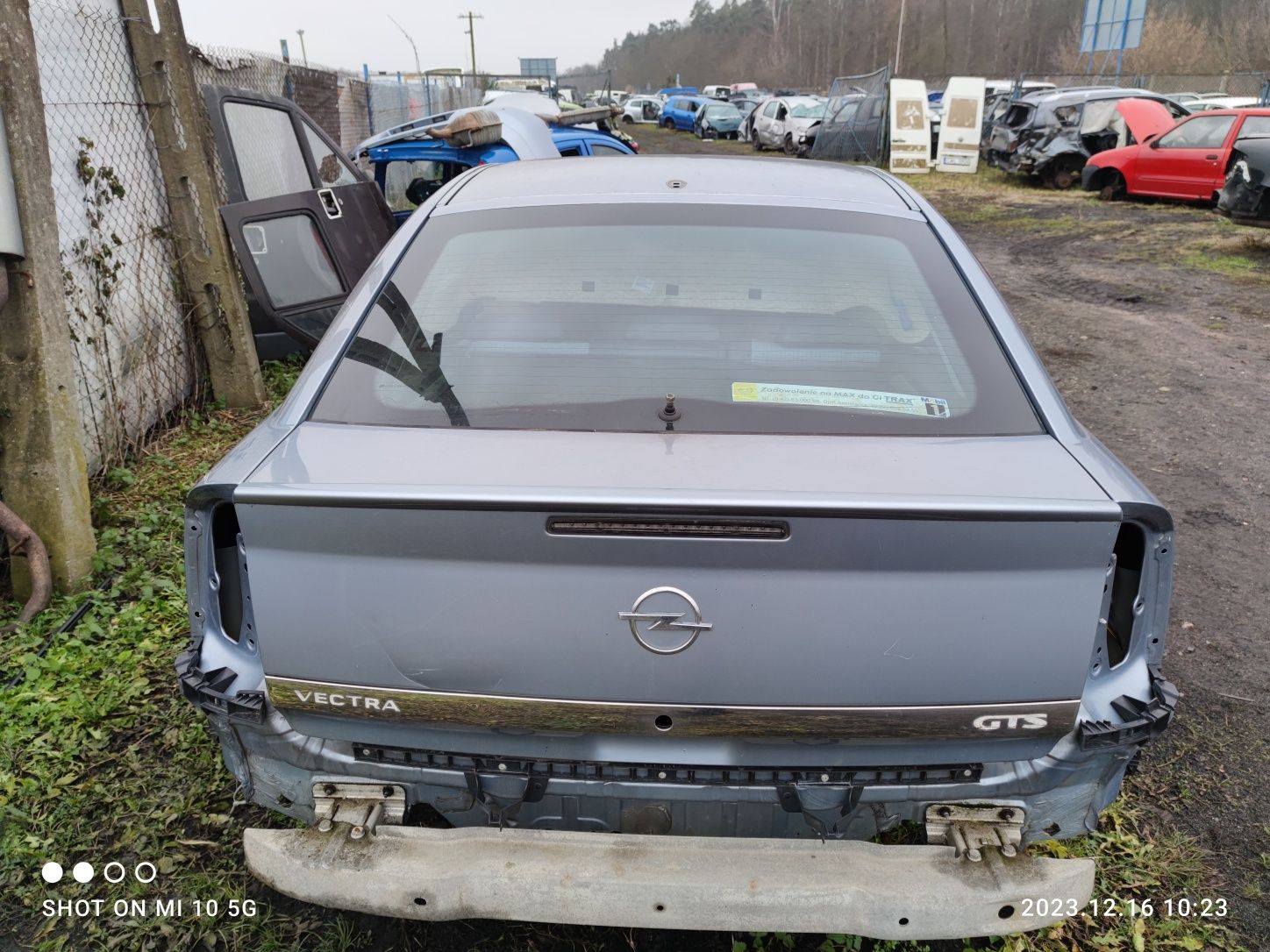 Opel Vectra C HB z163 klapa bagażnika