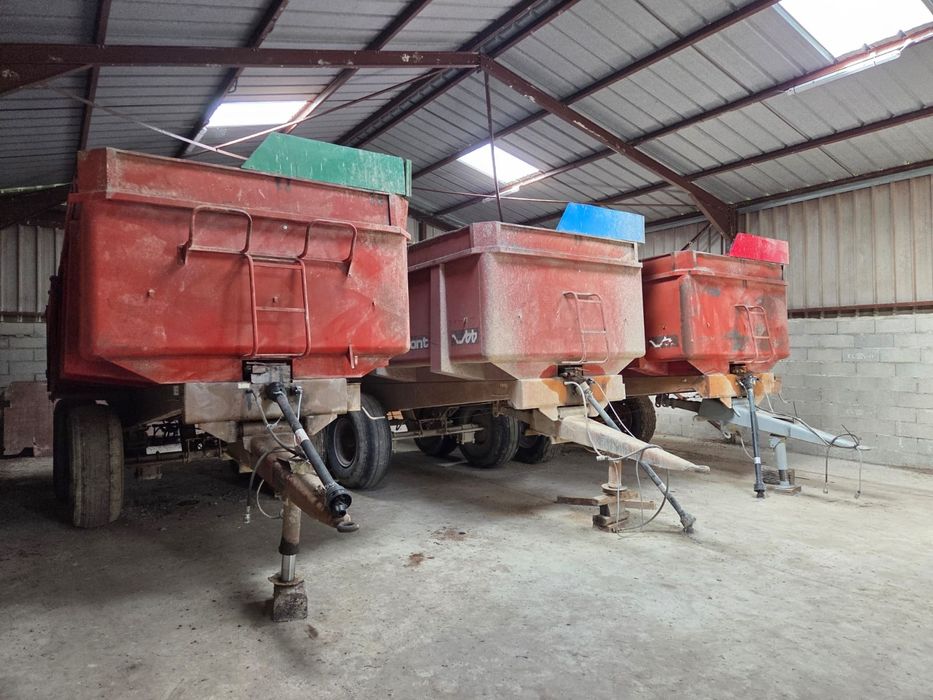 Przyczepa budowlana skorupowa lambert 12, 14 ton brimont