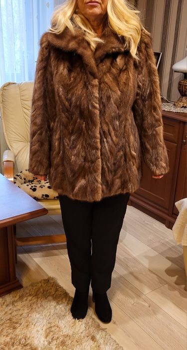 Futro kurtka z norek