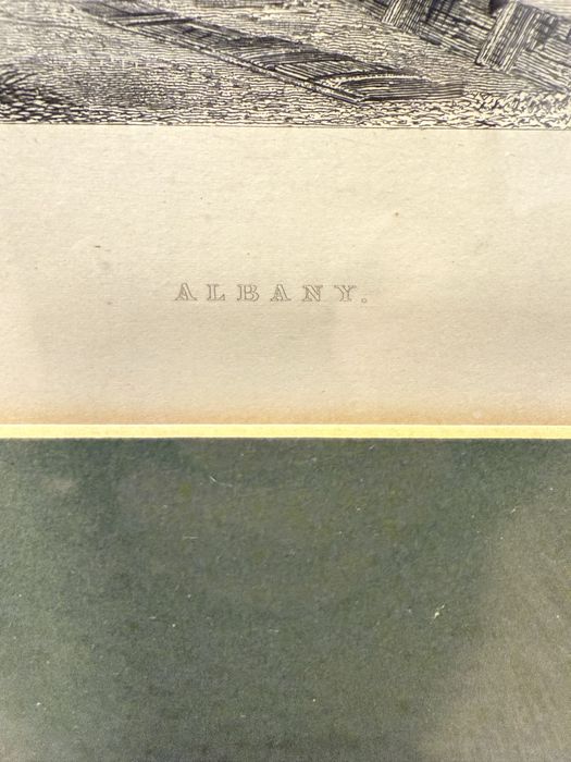 William H. Bartlett Widok miasta Albany miedzioryt/papier,