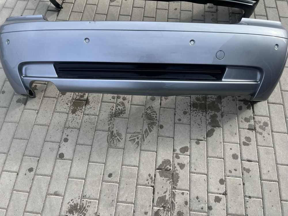 Bmw e46 compact zderzak tył m pakiet,pdc silbergrau metallic