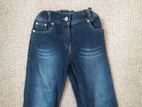 Spodnie spodenki rybaczki jeansowe dziewczęce 152