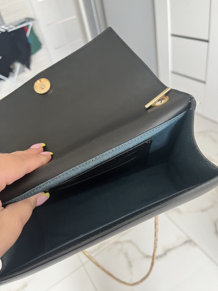 Ysl torebka czarna kopertowka