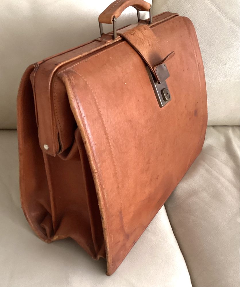 Torba skórzana lekarska vintage