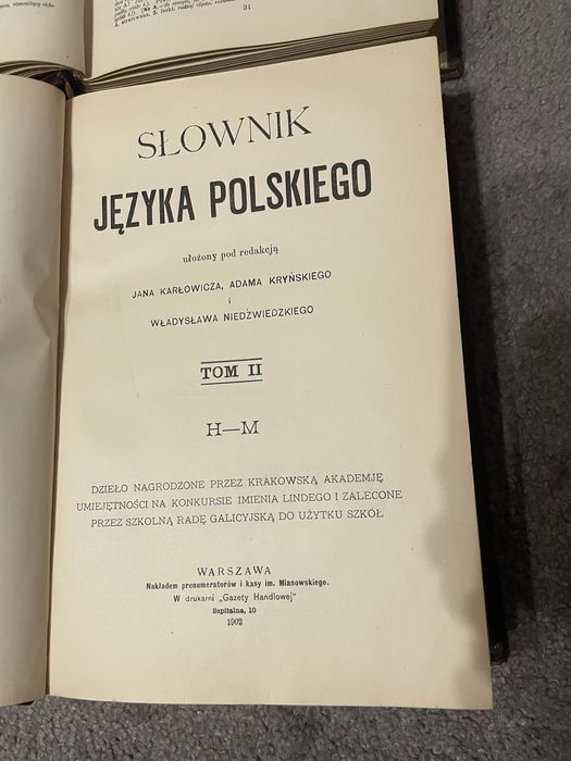 Slownik języka polskiego rok 1900. Pięć tomów