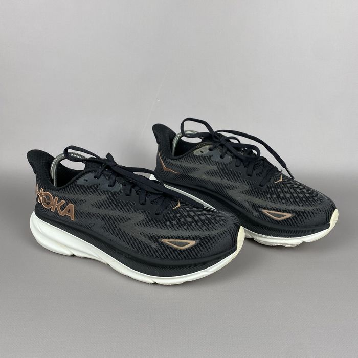 р.40 Оригінал! Кросівки для бігу Hoka Clifton Wide 9 Чорні
