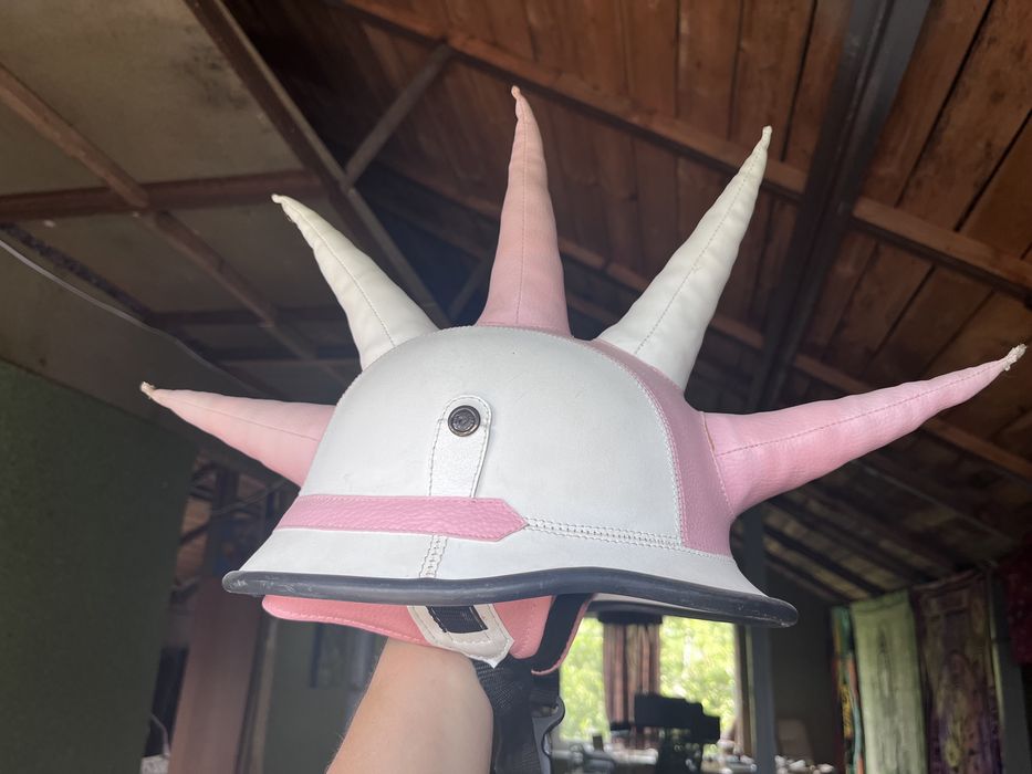 Шолом шлем каска панк ирокез байк мото велосипед