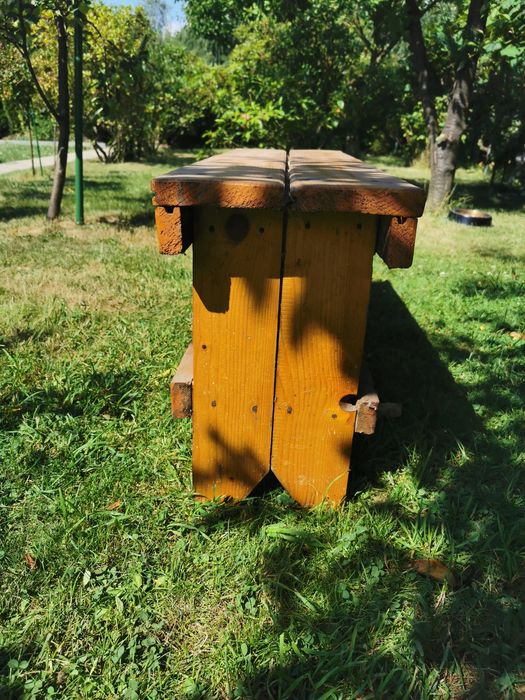 Ławka ogrodowa ławeczka ława drewniana taras balkon ogord