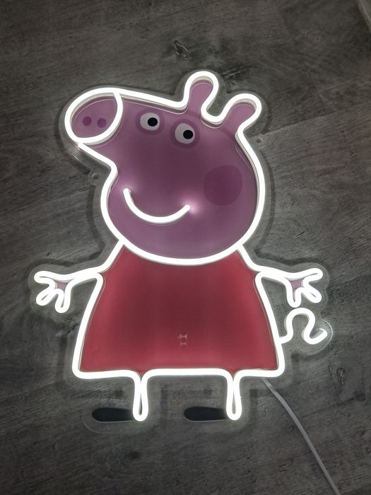 Neon lampka świnka Peppa led