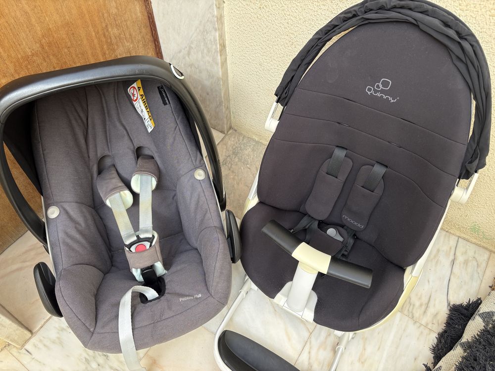 Quinny bebeconfort + cadeirinha + ovo + cadeirinha auto + base isofix